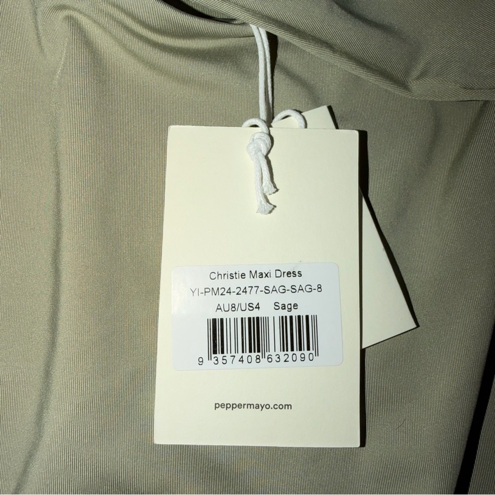 Peppermayo Olive Green One-Shoulder Maxi Dress - Picture 6 of 9